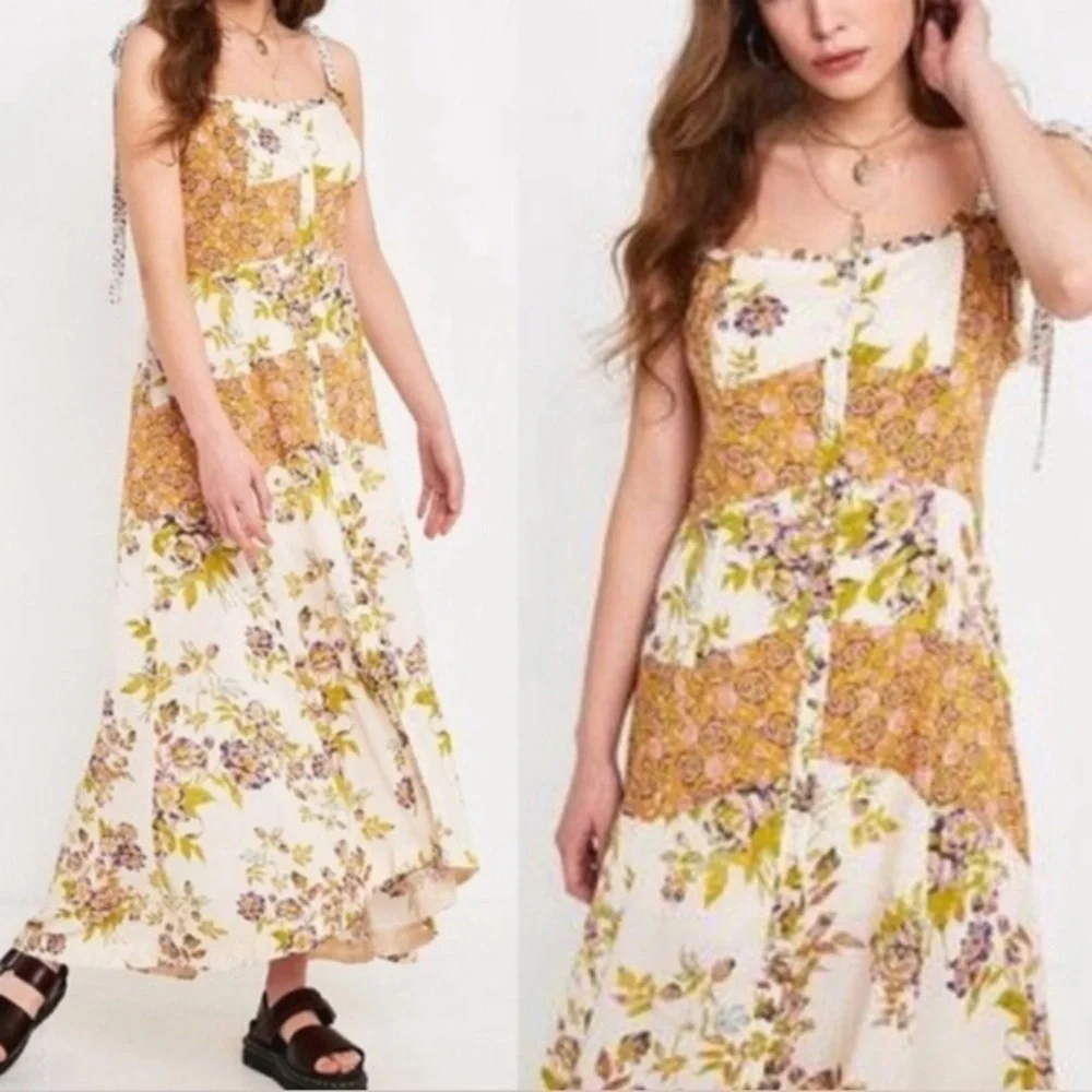 FREE PEOPLE Lover Boy Floral High Low Dress 6